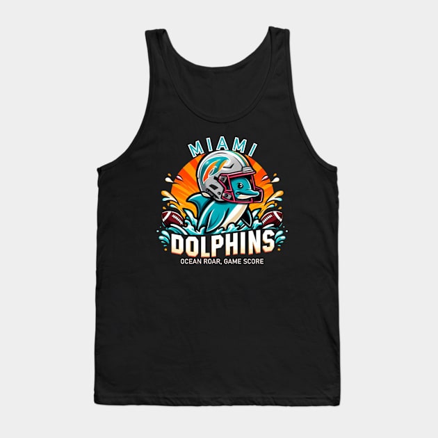 miami dolphins game score Tank Top by AOAOCreation